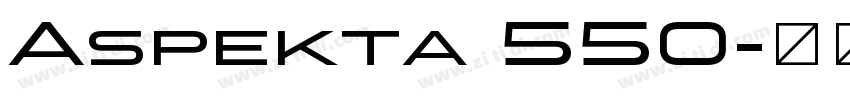 Aspekta 550字体转换
